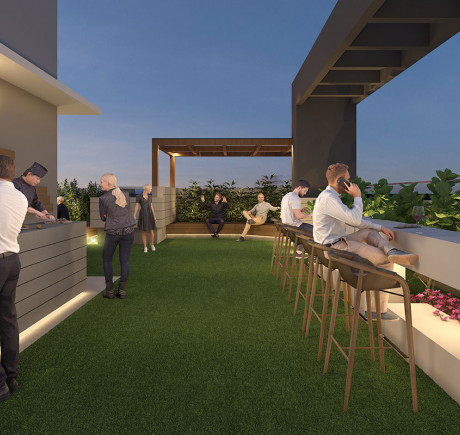 Rustomjee Erika - Look Out Bar with Service Counter