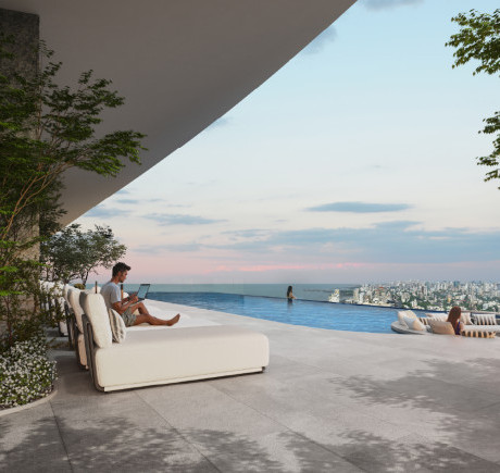 Rooftop infinity pool