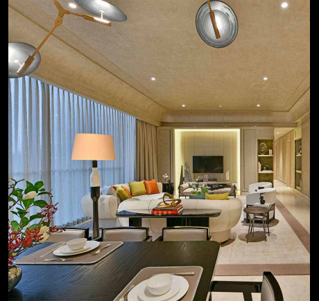 Living Room & Dining