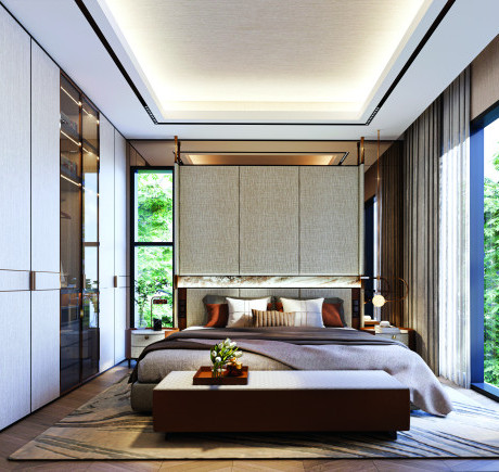 Rustomjee Crescent - Master Bedroom View